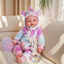 BABESIDE Baby Dolls, 17inch Large Realistic Cute Soft Body Baby Doll Real Life Baby Dolls with Accessories for 3+ Year Old Girls Gifts, Pretend Play, Collection