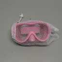 Kids Swim Goggles 180 Snorkel Diving Mask with Nose Cover, Anti-Fog Kids Swimming Goggles with Elastic Fabric Strap for Kids Boys Girls (Pink-Pink)