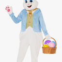 Morph Easter Bunny Costume Adult Deluxe Rabbit Mascot Outfit for Men - Perfect for Easter Costumes and Events, L
