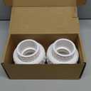 2" PVC Union Coupling Pipe Fitting (actual diameter 2.37") PVC Adapter Schedule 40(Socket x Socket), EPDM O-Ring, White 2 Pack