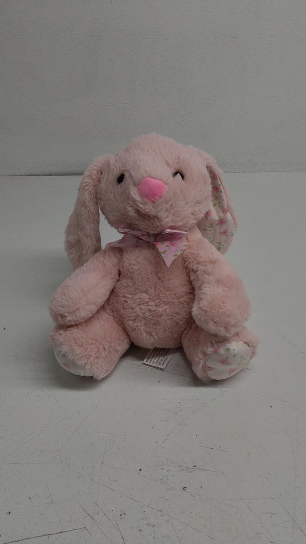 HH 12in Bunny With Ribbon Plush Pink