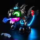 BrickSoul Light Kit Compatible with Lego 10375 How to Train Your Dragon: Toothless Building Set Building Set | Upgraded Touch Control & Dimming & Hidden Cable Tech (10375 Set NOT Included)