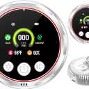 5-in-1 Ring Plug in Natural Gas & Smoke & Carbon Monoxide Detectors Combination Built-in 1000mAh Backup Battery 85dB Smoke CO Temp Humidity Senor for Home Hotel Travel (White, 2 Pack)