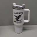 34HD War Dragon Rider 40oz Tumbler with Handle and Straw, Violence Nowhere Find You Insulated Travel Mug, Bookish Items to Men & Women - Birthday Gifts for Book Lovers and Readers (Fantasy Book 1)