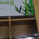 RoyalHouse Big Natural Bamboo Tea Storage Organizer with Clear Acrylic Top Window, 8 Compartments Eco-Friendly Tea Bag Holder, Multi-Functional Storage Box