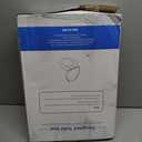 Toilet seat Elongated with Slow Close Hinges, Four Bumpers Never Loosen and Easily Remove, Two Sets of Parts, Plastic, White