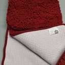 OLANLY Bathroom Rugs 44x24, Extra Soft Absorbent Chenille Bath Rugs, Rubber Backing Quick Dry, Machine Washable Bath Mats for Bathroom Floor, Tub and Shower, Home Decor Accessories, Burgundy