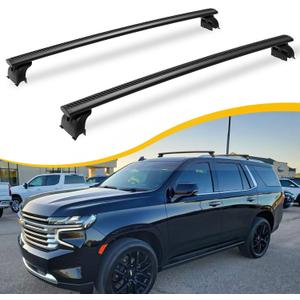 330LBS Cross Bars Roof Rack Fit for 2021-2026 Chevrolet Tahoe, GMC Yukon & Yukon XL, Chevrolet Suburban, Cadillac Escalade ESV Lockable Crossbars Carrier Cargo Bar Luaggage Rack Accessories