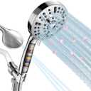 Filtered Shower Head, 15 Stage Handheld Shower Head Filter for Hard Water, 10 Modes High Pressure Shower Head with 60" Hose and Bracket, Remove Chlorine and Harmful Substance (Silver)
