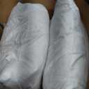 Feather Down Throw Pillow Inserts 18 x 18, Set of 2, 100% Organic Cotton Shell, Soft Decorative Square Pillows Insert for Living Room Sofa, Couch, or Bed (White)