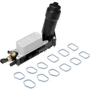 Engine Oil Cooler Oil Filter Housing Adapter Assembly | for 2011-2013 Dodge Jeep Chrysler 3.6L V6 Engine | Replaces# 5184294AE, 5184294AC, 5184294AD, 5184304AD, 5184304AE, 5184304AF