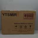 Bathroom Medicine Cabinet with Mirror 16 x 24 Inch, Brush Gold Medicine Cabinet Recessed or Surface Wall-Mounted, Mirrored Cabinets with 2 Adjustable Shelves for Bathroom Vanity