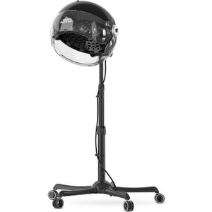 Professional Standing Hair Dryer - 1875W Floor Standing Hooded Dryer Hair Bonnet with Ionic Generator for Professional Salon Station Spa Home Use Hair Drying Treatment Adds Shine Volume (Gray)