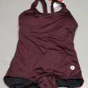 baleaf Women's Racerback Athletic One Piece Modest Bathing Suit (Wine Red) Small