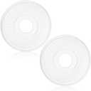 Liliful 2 Pieces PU Ceiling Medallion for Light Fixtures White Ceiling Light Decorative Fan Medallion Lighting Ceiling Ring Covers 13"OD x 3.5"ID Molded Round Ceiling Medallions for Chandeliers Home