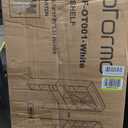 Over The Toilet Storage Cabinet, 32 Inches Width Farmhouse Storage Cabinet Over Toilet with 2 Barn Door, Toilet Paper Holder Stand, Toilet Rack for Bathroom, Laundry, Restroom, White