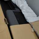 50" W Storage Ottoman Bench with Safety Hinge, Load up to 660 lb Ottoman with Storage, Upholstered Tufted Entryway Bench with Seating for Living Room, Bedroom, Entryway, Dark Gray