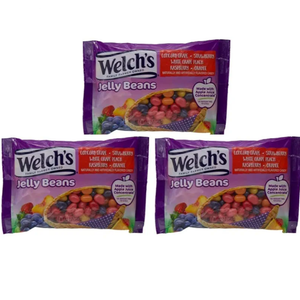 Welch's Assorted Fruit Flavored Jelly Beans, Pack of (3) 12 Ounce Bags, Snack Candy for Kids Girls Boys Teens Adults, by Frankford Candy, Best By: 11/17/2025
