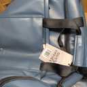 Halfday Convertible 2-in-1 Vegan Leather Premium Garment Duffel 45L, Ocean, 23x12x13 inches