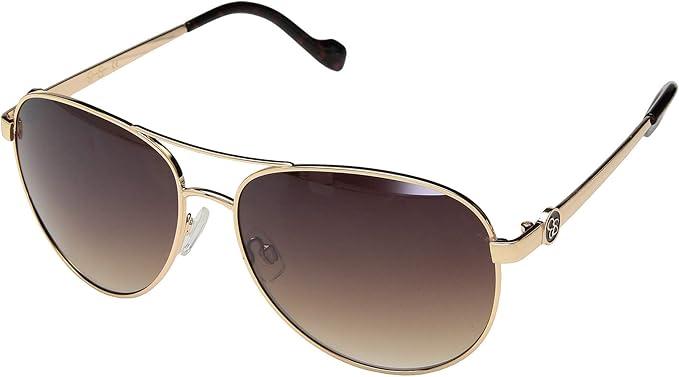 Jessica Simpson Women's Metal Aviator Pilot Sunglasses