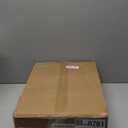 Masupu Nightstand,Mid-Century Modern Bedside Table with Storage Drawer and Open Wood Shelf,Small Gold Frame Side Table for Bedroom,Living Room,White