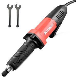 AOBEN Electric Die Grinder 1/4" Collet, 28000 RPM Power Straight Grinder Tool, Heavy Duty Metal Grinding, Polishing, Deburring & Welding Repair, Ergonomic Grip