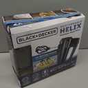 BLACK+DECKER 5 Speed Electric Hand Held Mixer, HELIX beaters, Whisk, and Dough Hook Attachments, Turbo Boost, Snap-On Storage Case