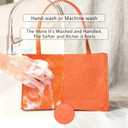 GONGZITEM Washable Kraft Paper Roll 16.9" x 58.5"  Sewable Kraft Paper Fabric for DIY Bag Making, Tote & Lunch Bags  Leather-Like Craft Material (GZ04)