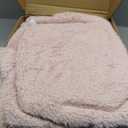 UGG Whitecap Fleece Throw Blanket, Soft Warm Throw for Bed or Chair, Luxury Bedroom Decor, Cozy Blankets, Machine Washable, 50-inch x 70-inch, Pink Quartz