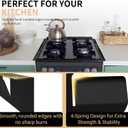 Stove Gap Covers 316 Stainless Steel,Stove Gap Filler,Heat-Resistant Oven Side Gap Filler,Between Stove and Counter Slide In Range Trim Kit for Kitchen,2 Pack (23.2 Matte Black)