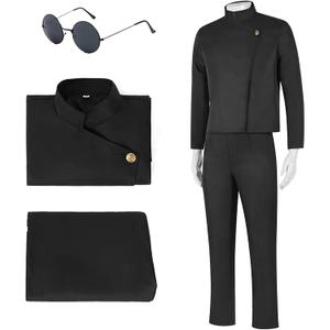 High School Satoru Cosplay Costume Uniform for Men, Satoru Cosplay Set (Large)