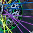 144 Pieces Spoke Skins Spoke Covers for Bike Wheels Rim Wraps Protector Covers for Bicycle, Wheelchair, Motorcycle Bike Decorations, 24CM/9.45Inch (Multicolored)