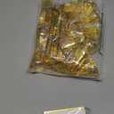 Watersay 24 Pcs Christmas Card Holders Jingle Bell Gold Table Number Metal Picture Holders for Wedding Photos Signs Memo Notes Restaurants Birthday