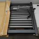40.55" Extra Tall Baby Gate, 49.2-54.7 in Wide, No Drilling, Pressure Mounted Child Safety Gate with Door, Black