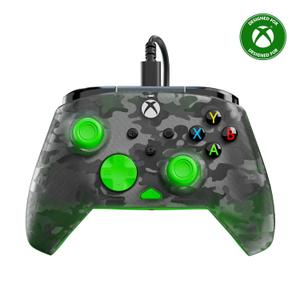 Turtle Beach Rematch Core Wired Gaming Controller - Licensed for Xbox Series X|S, Xbox One & Windows PCs - Audio Controls, Rumble Motors & Impulse Triggers, Companion App - Ghost Black Camo/Green