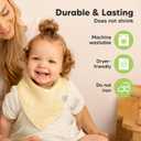 KeaBabies 8-Pack Muslin Baby Bibs for Boys, Girls - Muslin Bandana Drool Bibs for Baby Girl & Boy, Drooling Newborn, Teething Toddler, Infant 0-36 Months, Soft Cotton Extra Absorbent (Mirage)