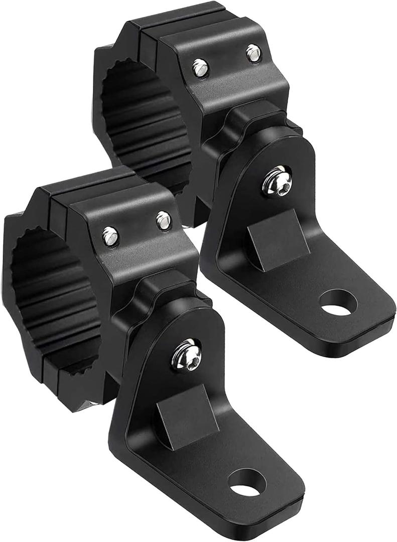ZIDIYORUO UTV Whip Light Mount & Light Bar Bracket - Heavy Duty 1.75"- 2" Roll Cage Clamp with 360 Rotation, Aluminum Flag/Off-Road Light Mount for Polaris RZR, Can Am, Jeep
