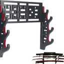 Sword Holder Katana Wall Mount - 4 Tier Velvet Padded Katana Stand Samurai Rack Samurai Sword Display Rack Wand Wakizashi Sword Stand Display