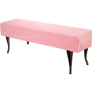uxcell Bench Cushion Cover Ottoman Dining Bench Cover Anti Dust Washable Bench Seat Protector Cover for Bedroom, Living Room, Kitchen, Pink