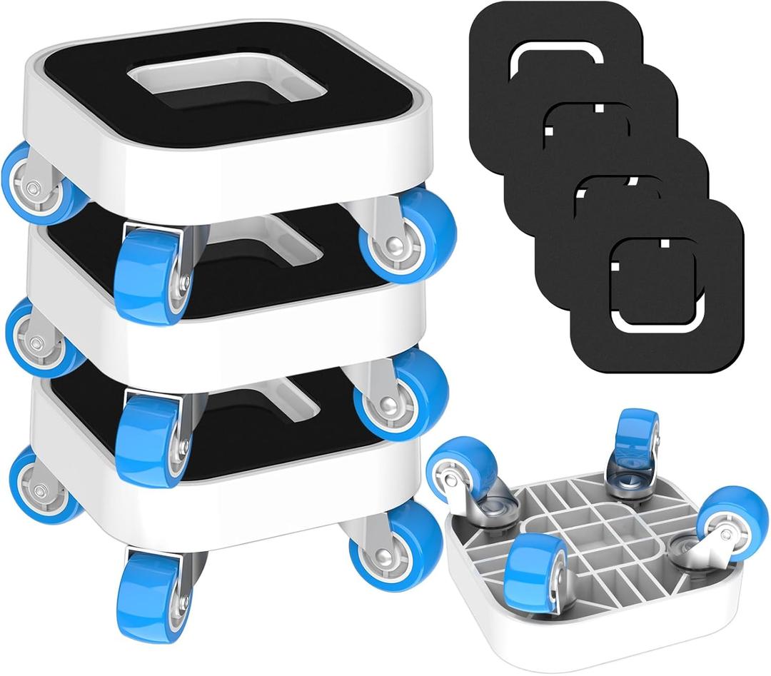 New Upgrade Furniture Movers with Wheels, Furniture Sliders with 360 Rotatable 1.25in Wheels, Furniture Dolly for Moving Heavy Sofa, Bed, Load Capacity Up to 900lb