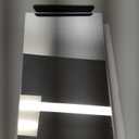 Rectangular Free-Standing Makeup Mirror, Frameless 1X Vanity Mirror with Adjustable Tilt, Metal Base, for Desk, Bathroom Countertop or Windowsill, 12 x 7 Inches