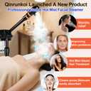 Professional Facial Steamer for Deep Hydration,Ozone Face Steamer with More Steam,Estheticians Steamer on Wheels with Time Setting,Adjustable Height Suitable for Beauty, Spa and Home Use