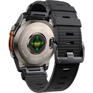 Compatible with Garmin Fenix 6 Watch Band for Fenix 8 47mm/8 Pro 47mm/Fenix 7/Fenix 6 Pro/5/5 plus, 22mm Quickfit Nylon Sport Watch Strap for Forerunner 945/965/935/Epix gen 2/Instinct, Black Compatible with Garmin Fenix 6 Watch Band for Fenix 8 47mm/8 Pro 47mm/Fenix 7/Fenix 6 Pro/5/5 plus, 22mm Quickfit Nylon Sport Watch Strap for Forerunner 945/965/935/Epix gen 2/Instinct, Black