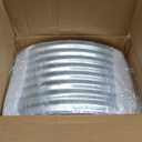 4 Pack 2x2FT Round Raised Beds for Gardening, Corrugated Galvanized Steel Raised Garden Bed, Outdoor Metal Above Ground Garden Bed for Vegetables and Flowers-2x2FTx10Inch (Silver)