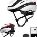 Lumos Ultra Smart Bike Helmet | Customizable Front and Back LED Lights with Turn Signals | Road Bicycle Helmets for Adults: Men, Women (M-L (21-1/4 to 24 / 54 to 61cm), Jet White without MIPS)