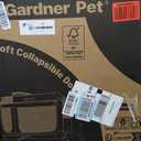 Gardner Pet Soft Collapsible Dog Crate - 26 Inch Portable Travel Dog Crate for Puppy/Small Dogs Indoor & Outdoor, 3-Door Pet Crate with Durable Mesh Windows & Storage Bag, Blue