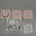Charging Station for Apple Multiple Devices: 3 in 1 Foldable Magnetic Wireless Charger Stand - Travel Charging Dock Compatible with iPhone 16 15 14 13 12 Pro Max Plus Apple Watch AirPods (Pale-pink)