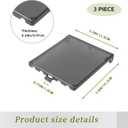 DBV2C-1 Outlet Electrical Tool Box cover,Extra Duty Replacement in-Use for Wet Locations,Type 3r Enclosure Cover for Arlington DBVR2C/DBVS2C/DBVM2C 2-Gang (Vertical) - Clear 3pcs (DBV2C1-3)