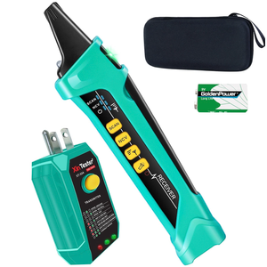 Xin Tester Digital AC Circuit Breaker Finder Tool with Integrated GFCI Outlet 