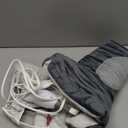 Sunbeam Contoured Heating Pad for Neck & Shoulder Pain Relief with Auto Shut Off Moist Heating Option 22 x 19 Grey